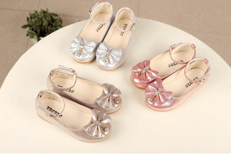 Girl's Leather Elegant  Flat Ballet Shoes