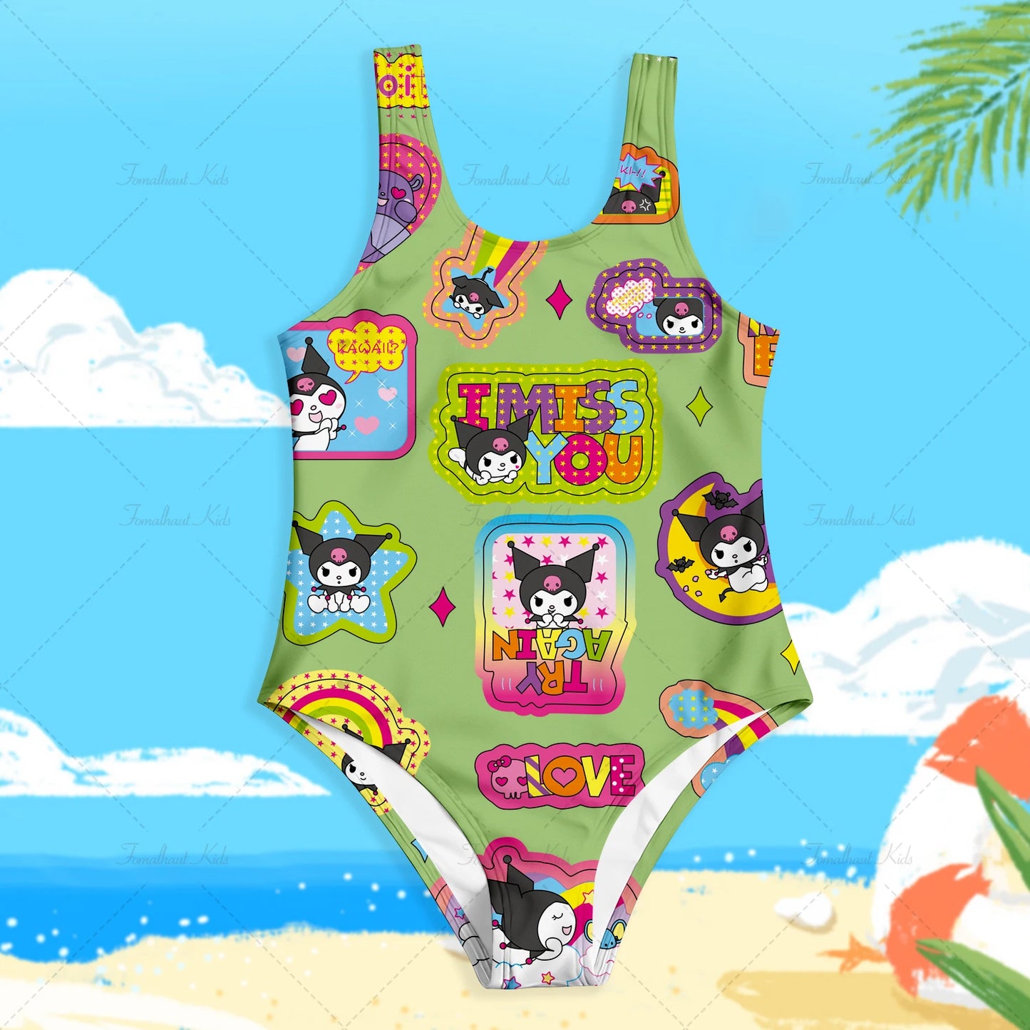 Cartoon Printed Swimwear