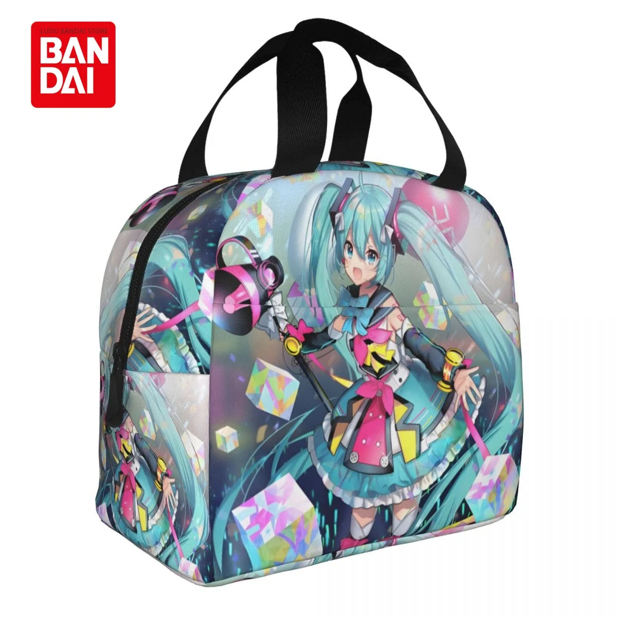 Hatsune Miku Insulated Lunch Bag for School Kids Office Sac Lunch Portable Thermal Cooler Lunch Box Handbag Gift