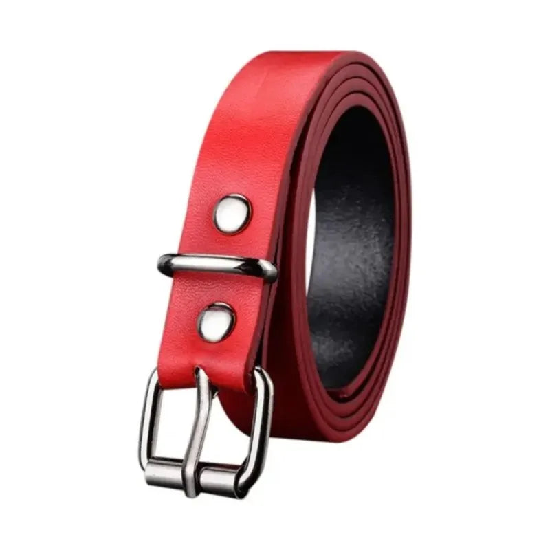 Children's PU Leather Metal Buckle Belts