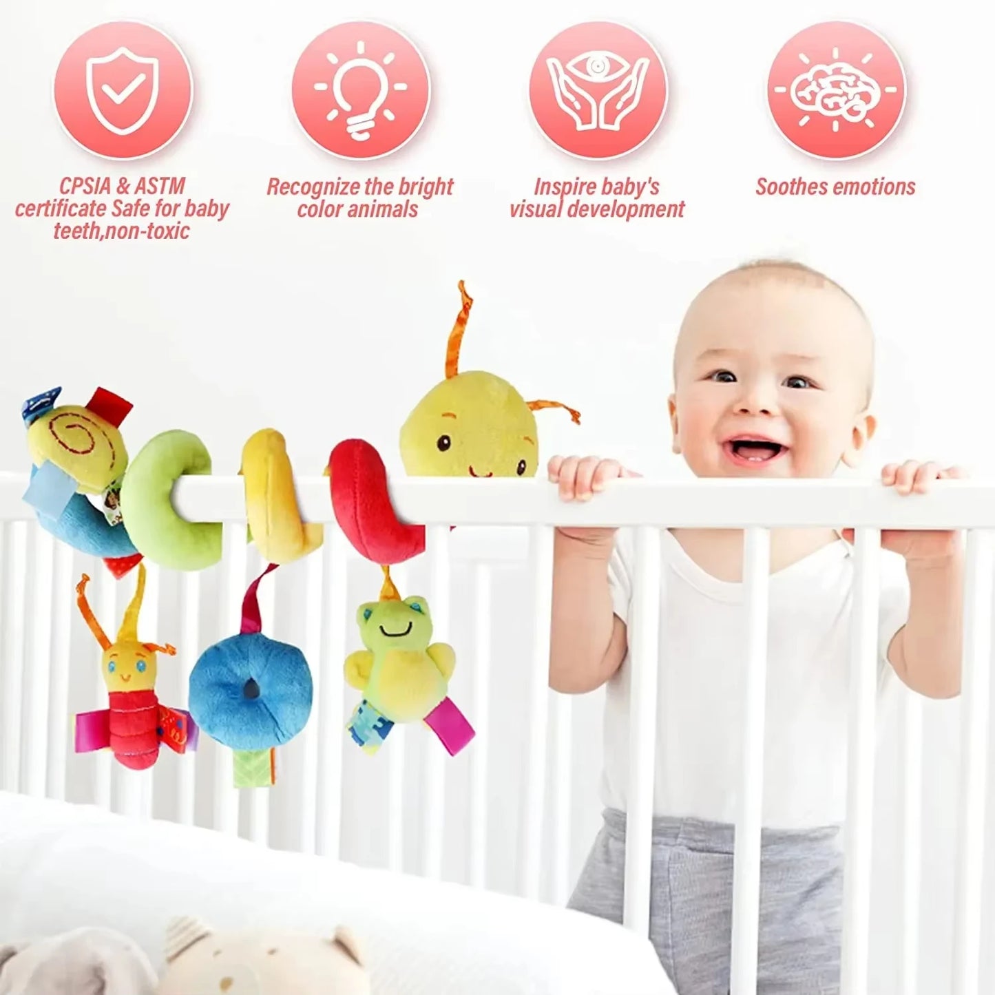 Baby Crib Hanging Rattles Toys