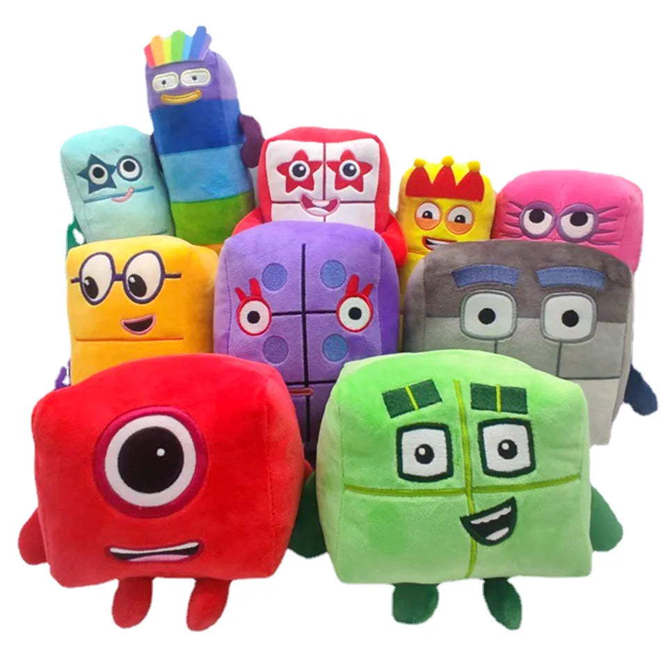 Anime Numberblocks Plush 14-18cm Doll Toys Educational Stuffed Movie Anime Kids Early Childhood Birthday Christmas Gift Hot