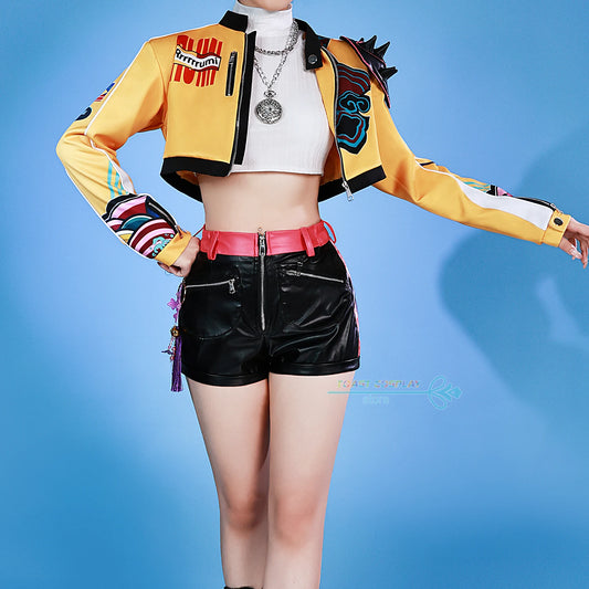 Anime Movie HUNTR/X KPOP Demon Hunters Zoey Rumi Mira Cosplay Costume Halloween Carnival Party Role Play Uniform Prop