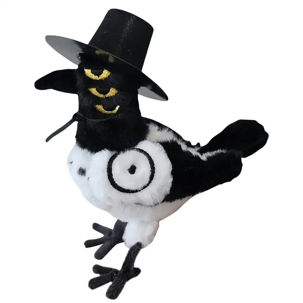KPOP  DevilHunter Plush Doll Movie Character Plush Cartoon Plush Character Toy Black and White Bird Plush Toy Doll