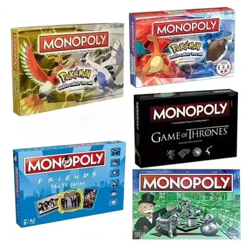 Monopoly Pokemon Friends Game of Thrones Games