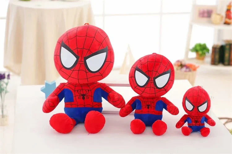 Marvel Cartoon Movie Anime Captain America Spider Man Iron Man Plushies Lovely Doll Cute Super Hero Plushies Gifts Kids