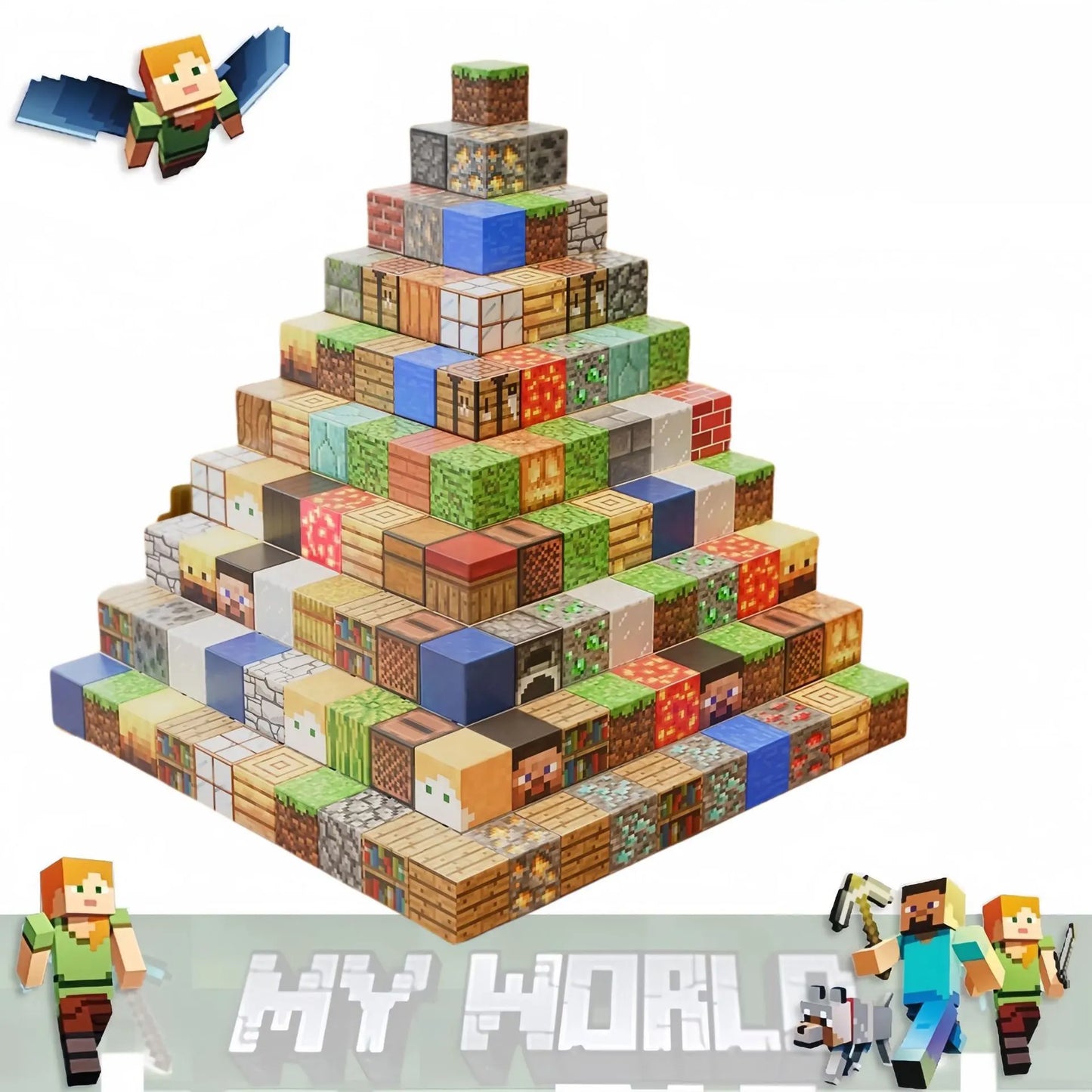 Magnetic Building Blocks Mine World