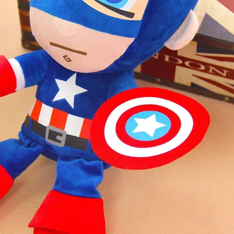 Spiderman 27cm Plush Toys Movie Dolls Marvel Avengers Soft Stuffed Hero Captain America Iron Christmas Gifts for Kids