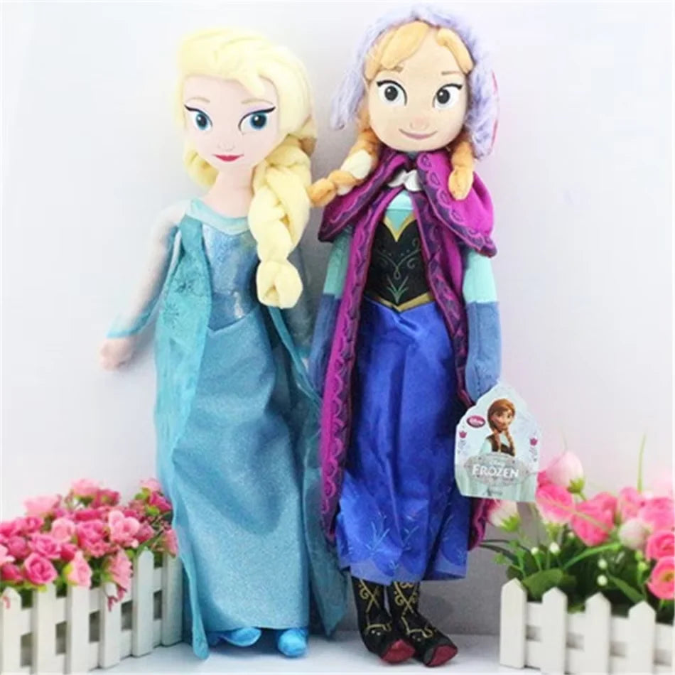 Disney movie Frozen Elsa And Anna 30-50CM Plush Stuffed Dolls From The Animated Movie  Frozen  Are Suitable As Birthday Or Christmas Gifts For Girls