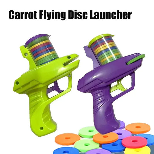 Mini Flying Disc Launcher Toy Gun