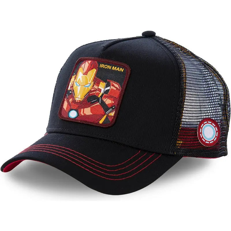 Marvel Anime Movies Sports Baseball Net Hat Superhero Spider-Man Iron Man Hulk Captain America Rocket Raccoon Venom Leisure Hat