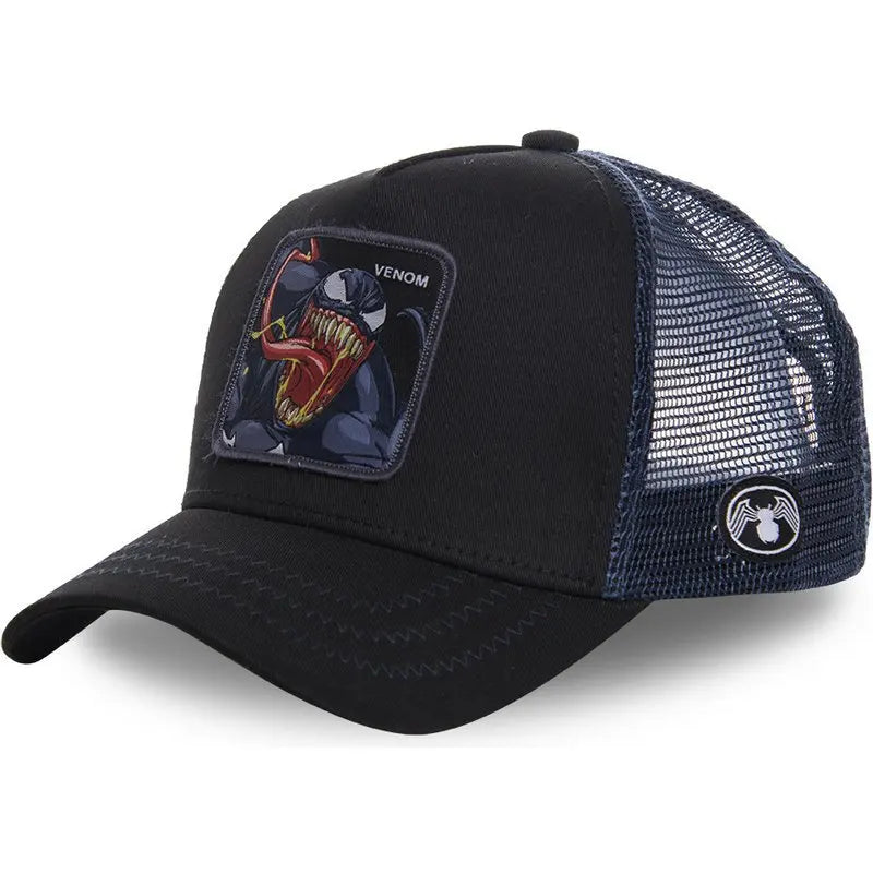 Marvel Anime Movies Sports Baseball Net Hat Superhero Spider-Man Iron Man Hulk Captain America Rocket Raccoon Venom Leisure Hat