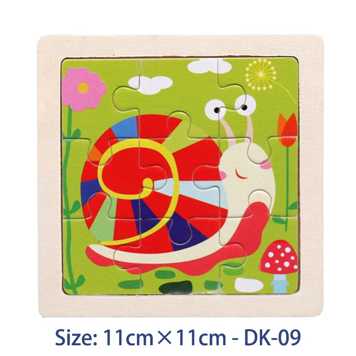 Montessori Educational Wooden Jigsaw Puzzles