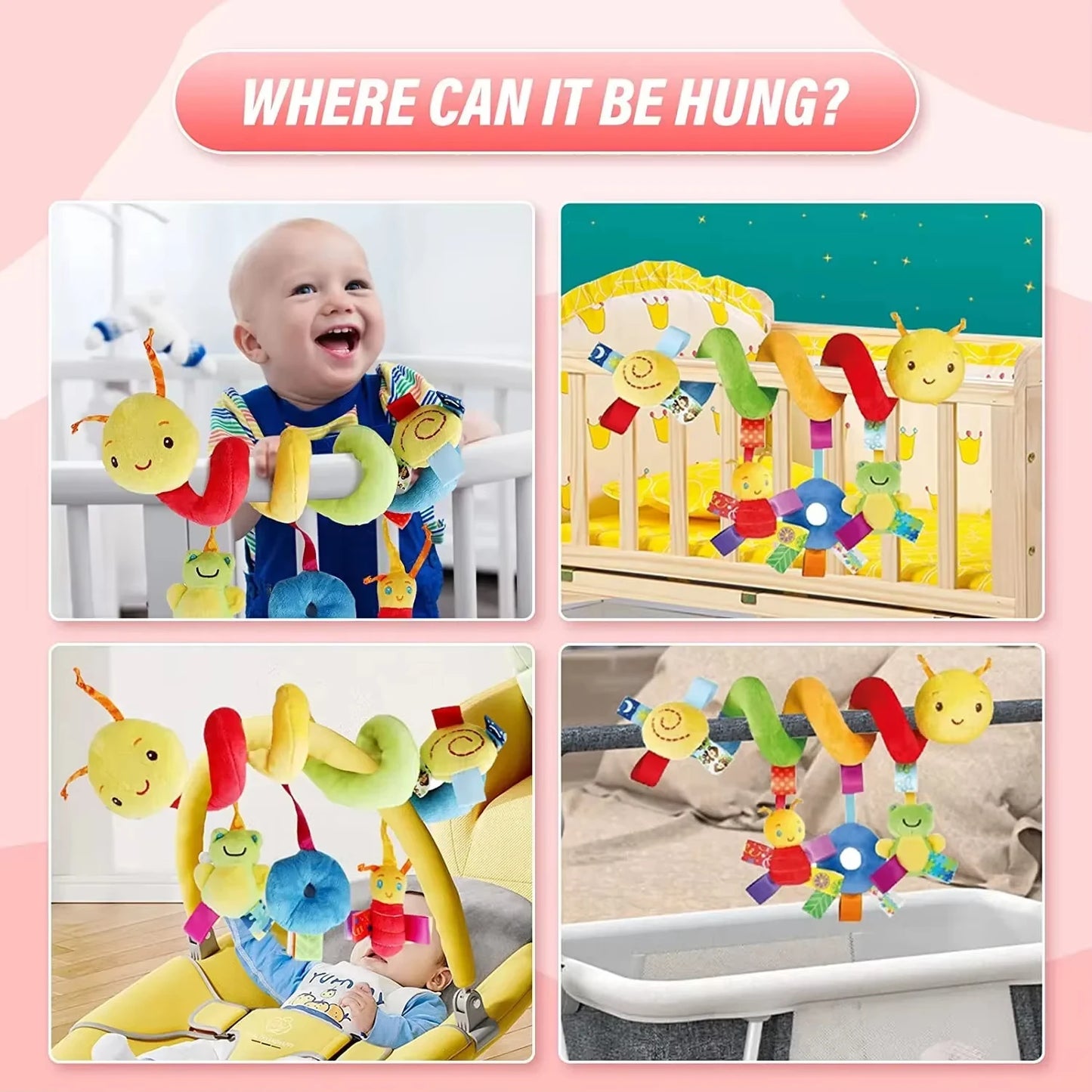 Baby Crib Hanging Rattles Toys