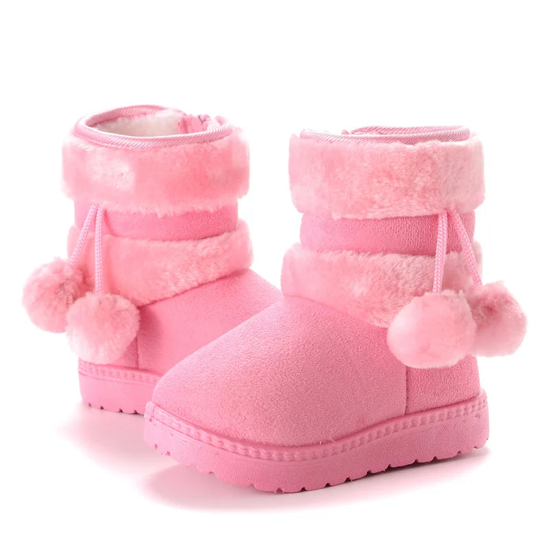 Girl's Comfortable Thick Warm Snow Boots