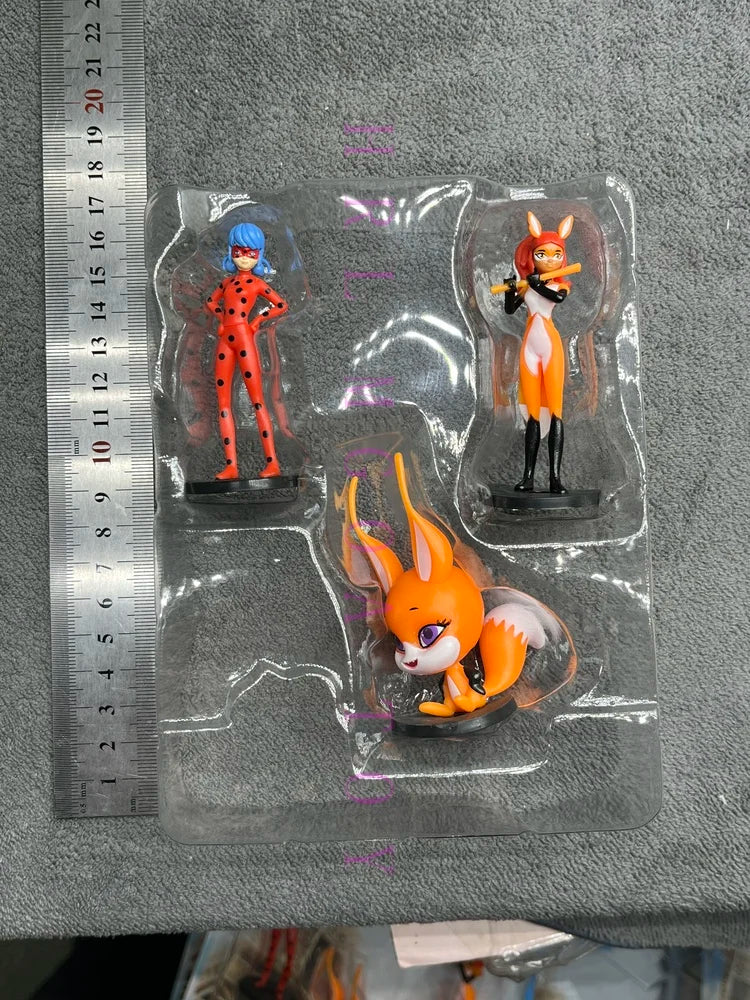 Miraculous: Tales of Ladybug and Cat Noir  Movie Cartoon Anime Characters Red Girl Black Cat Multiple Pets Elf Dolls Children's Gift Toys