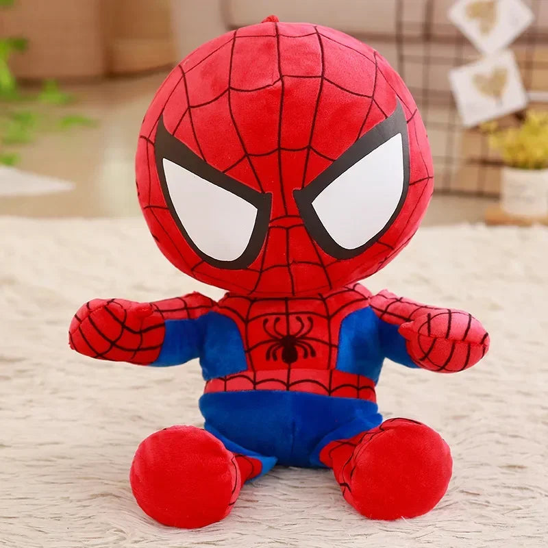 Marvel Cartoon Movie Anime Captain America Spider Man Iron Man Plushies Lovely Doll Cute Super Hero Plushies Gifts Kids