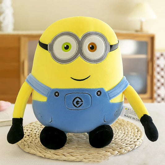 Minions Movie Yellow Plush Bob Plush Stuart Stuffed Toys In Jeans Soft Dolls Pillow Decoration Children Birthday Gift
