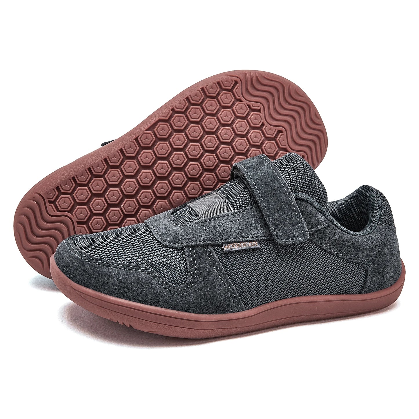 Artificial Leather Mesh Lightweight Velcro Kids Shoes