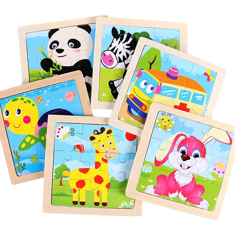 Montessori Educational Wooden Jigsaw Puzzles