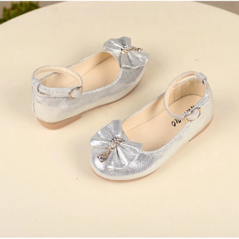 Girl's Leather Elegant  Flat Ballet Shoes