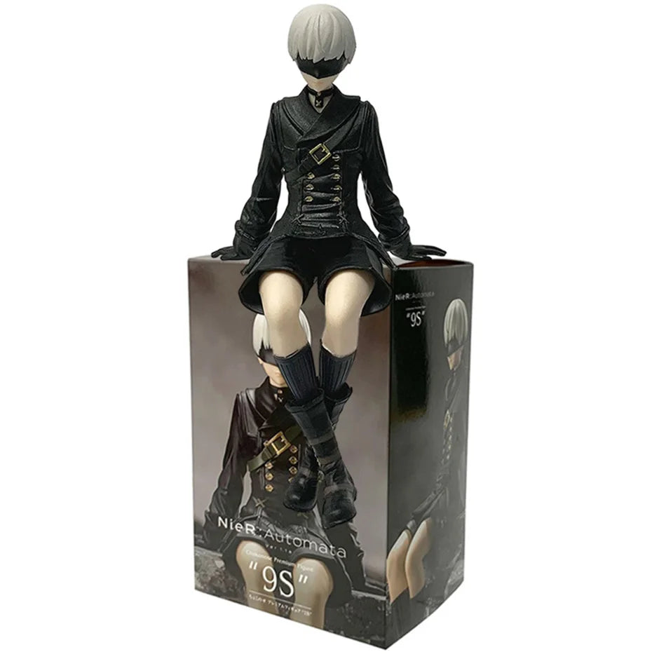 Anime Original SEGA Nier: Automata 15Cm Ver1.1A 2B Yorha No. 2 Type B Premium Chokonose Figure PVC Model Collectible Toys