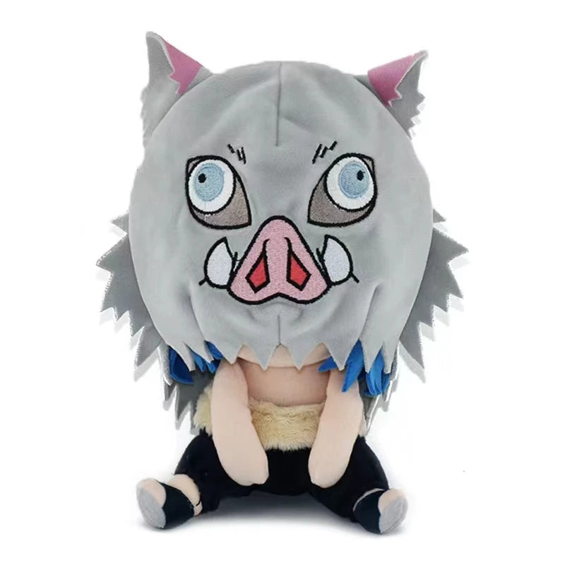 Demon Slayer 20cm Plush Toys Tanjirou Anime Figure Nezuko Plushie Zenitsu Inosuke Doll Stuffed Toy Cosplay for Holiday Gifts