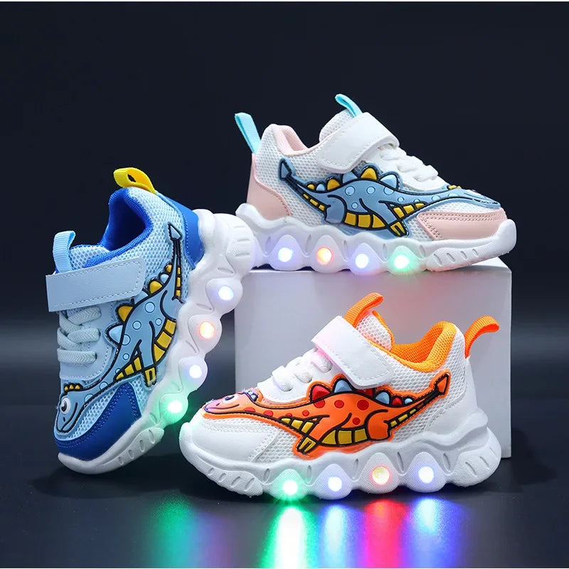 Children LED Cartoon Sneakers