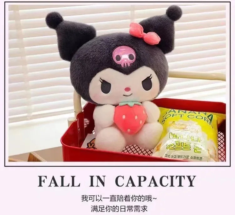 Anime  Hello Kitty Kuromi Cinnamoroll Plush Dolls Room Ornaments Pillow Toy Girl Children Birthday Valentine Gift