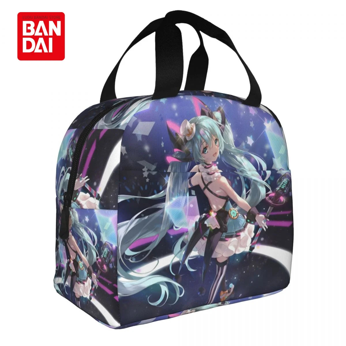 Hatsune Miku Insulated Lunch Bag for School Kids Office Sac Lunch Portable Thermal Cooler Lunch Box Handbag Gift
