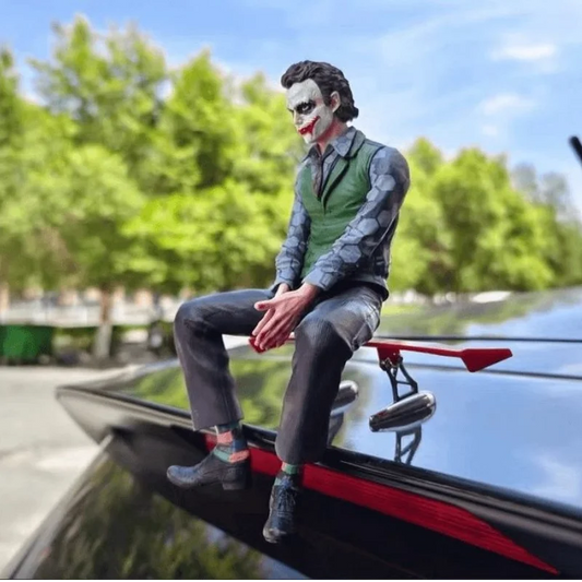 Movie Joker -Heath Ledger Car Doll Car Rear Roof Pendant Car Rear Exterior Ornaments Car Clown Ornament Kids Toys
