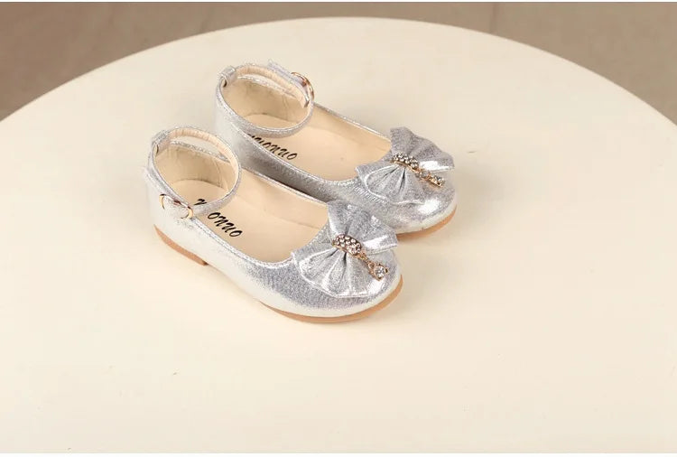 Girl's Leather Elegant  Flat Ballet Shoes