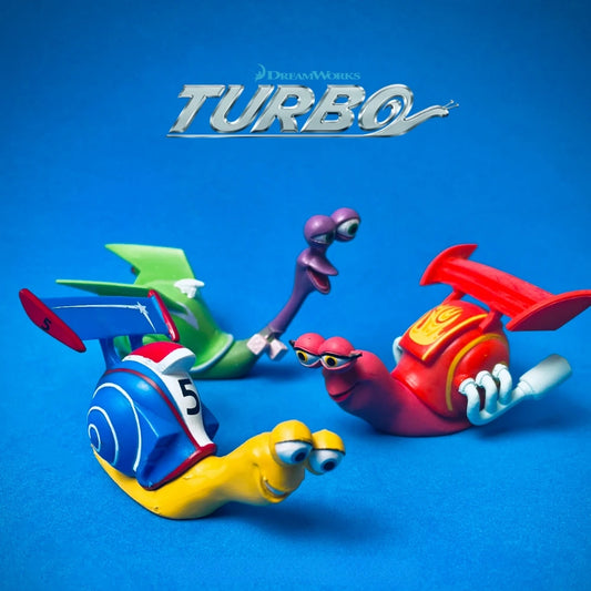 Turbo Whiplash Smoove Move Cartoon Model DreamWorks Productions Retro Collections Decorations Gift for Children