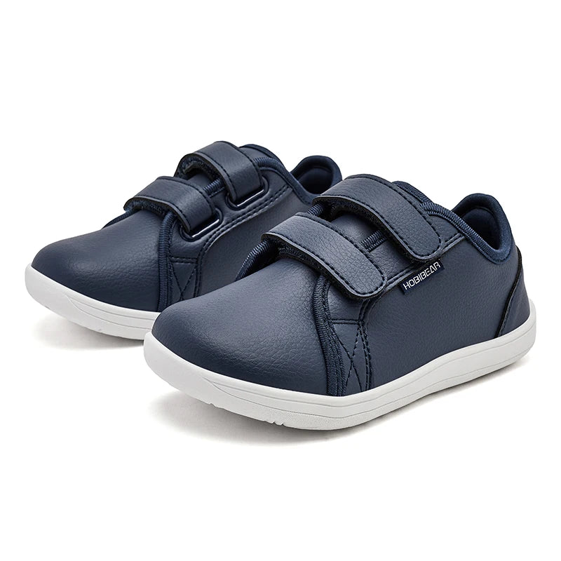 Kids Minimalist Artificial Leather Sneakers