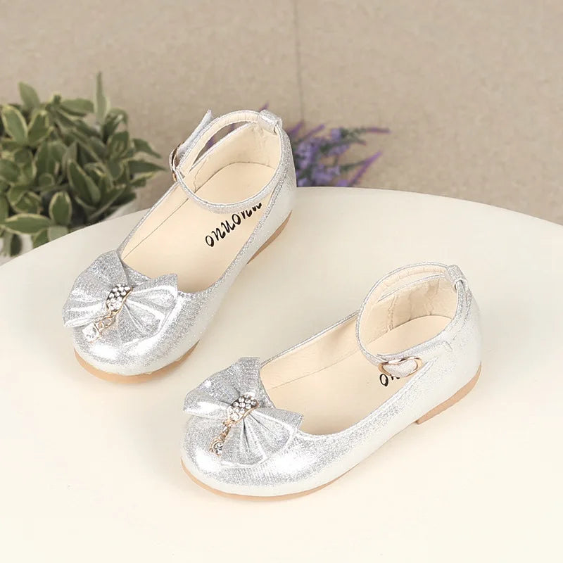 Girl's Leather Elegant  Flat Ballet Shoes