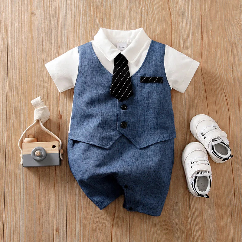 Baby Boy's Gentleman Style Handsome Formal Dress