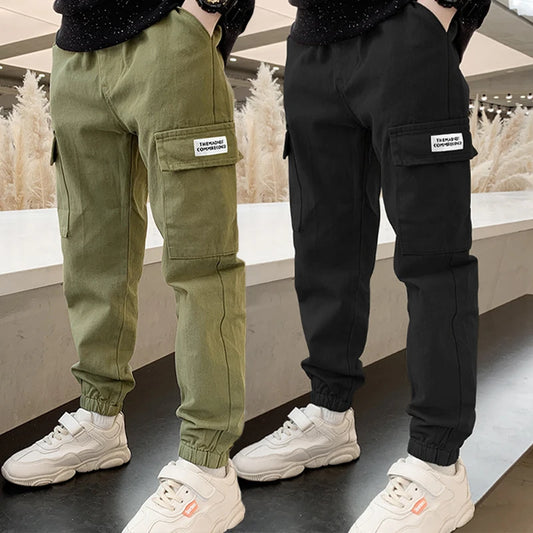 Boy's Casual Thin Cargo Pants