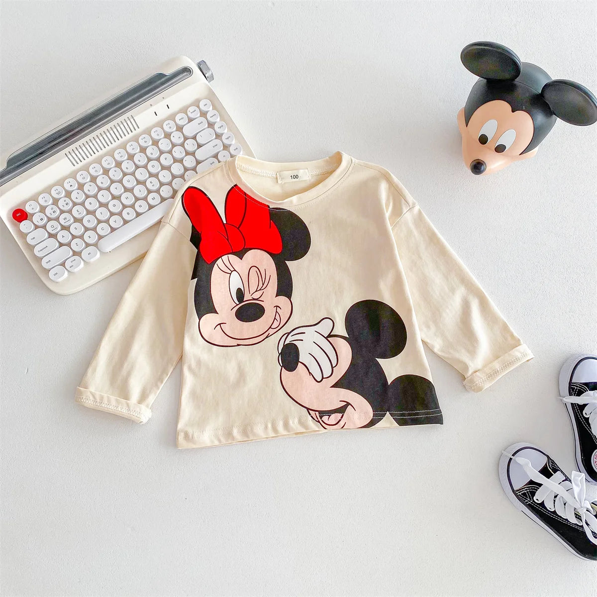 Cartoon Printed Long Sleeve Tops For Kids