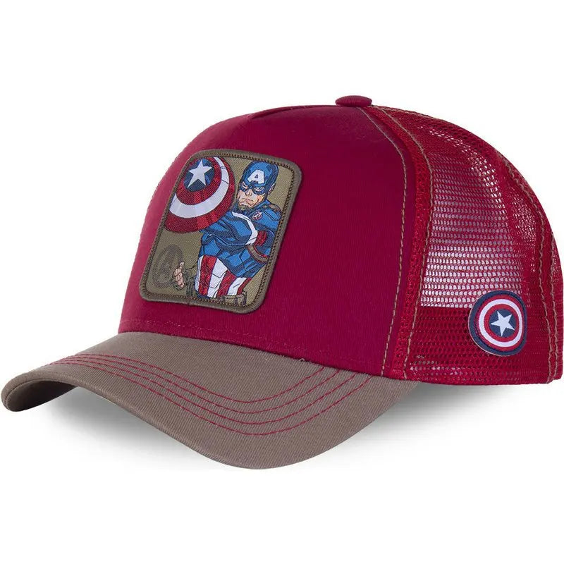 Marvel Anime Movies Sports Baseball Net Hat Superhero Spider-Man Iron Man Hulk Captain America Rocket Raccoon Venom Leisure Hat
