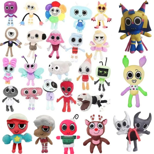 DANDY'S WORLD Plush Cute Dandy World Scrap Stuffed Horror Game Goob Pebble Plushie Soft Pillow Doll Children Gifts Doll