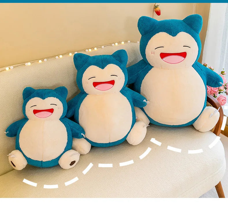 Pokemon Cartoon Snorlax 35cm Plush Toy Anime Movie Pocket Monster New Rare Soft Stuffed Animal Doll For Xmas Gift