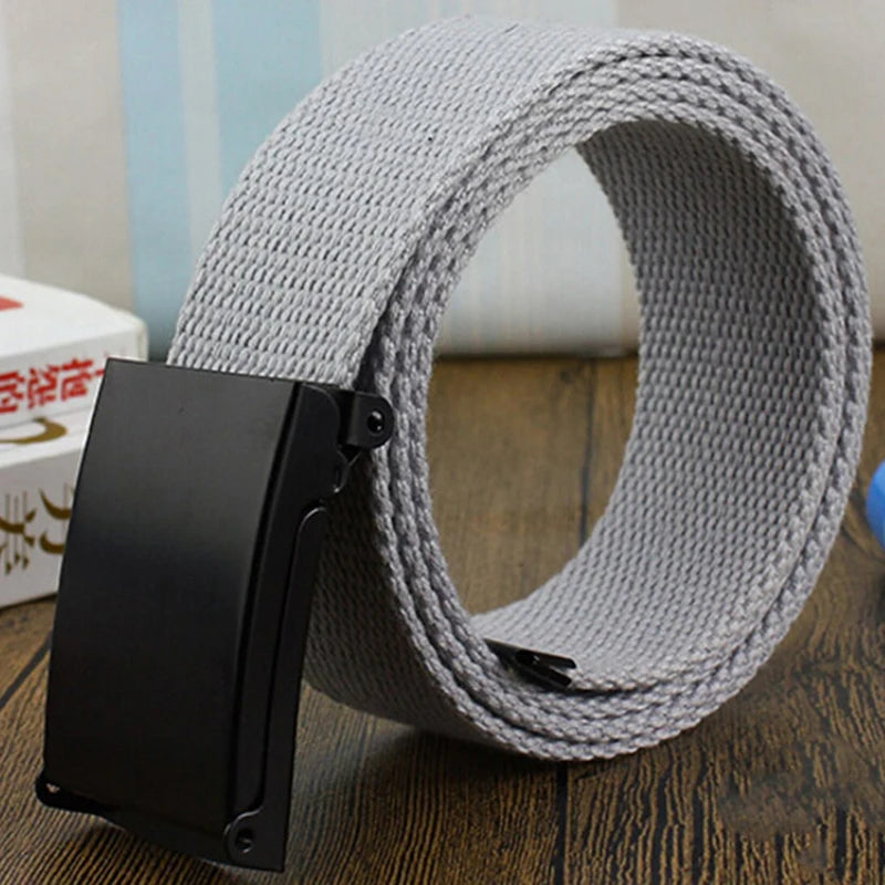 Metal Buckle Canvas Belt