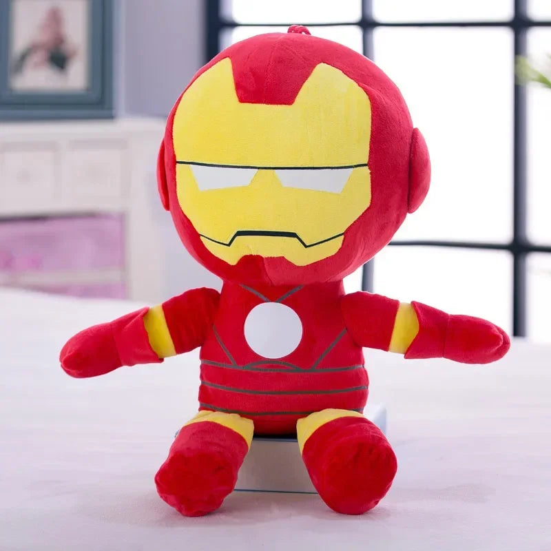 Spiderman 27cm Plush Toys Movie Dolls Marvel Avengers Soft Stuffed Hero Captain America Iron Christmas Gifts for Kids