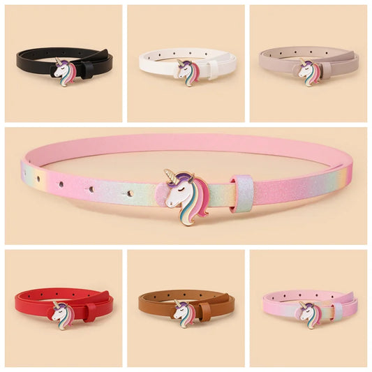 Unicorn Pony Thin Buckle Belt