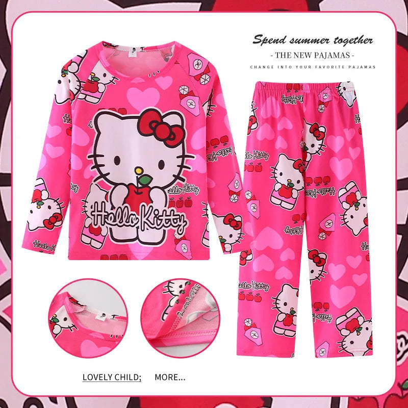 Girl's Pink Nightwear Pyjama Suits