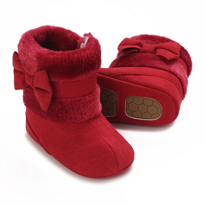 Baby Girls Winter Plush Comfort Snow Boots