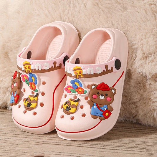 Versatile Kid's Clogs with Cartoon Charms