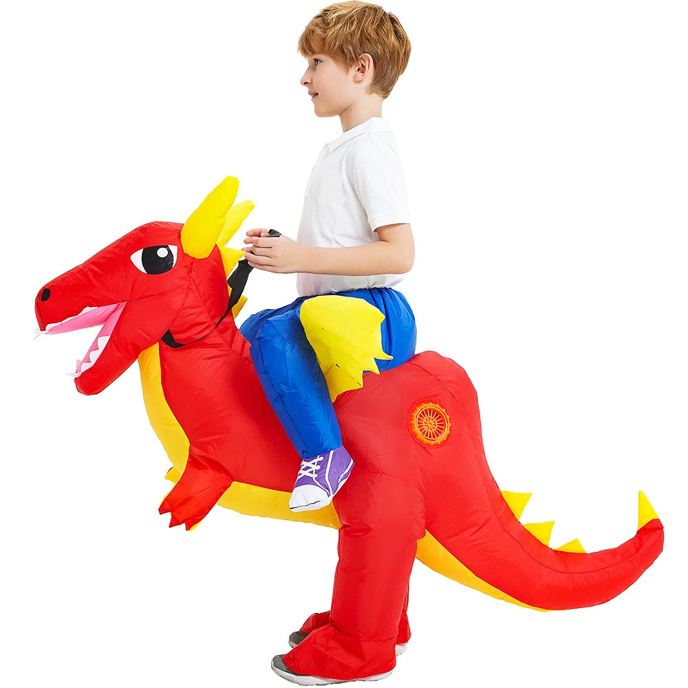 Child Kids Mascot Dinosaur Inflatable Costumes Unicorn Rooster Anime Dress Suits Purim Halloween Christmas Party Cosplay Costume