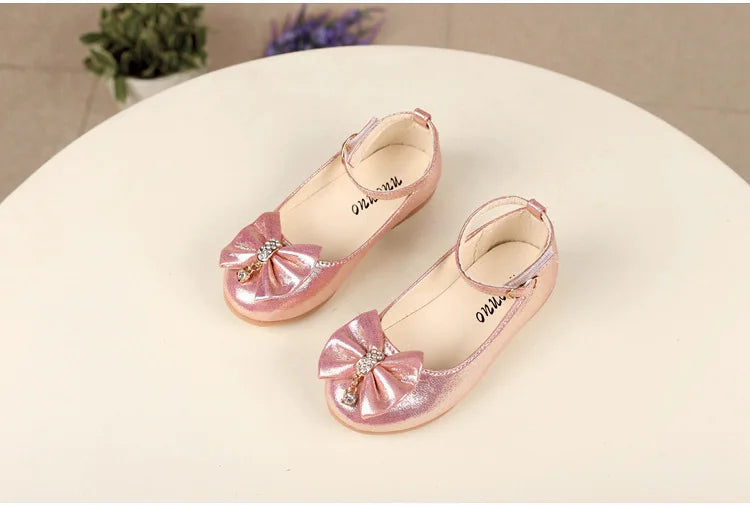 Girl's Leather Elegant  Flat Ballet Shoes