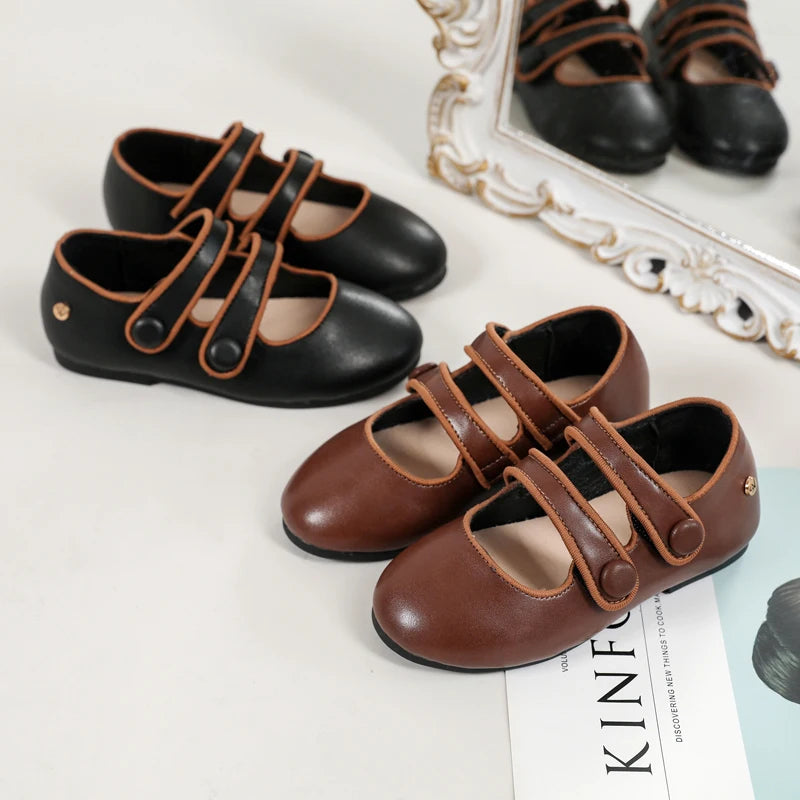 Girls Leather Dress Shoes